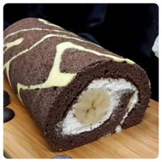 米戚風可可香蕉生乳卷 免運費